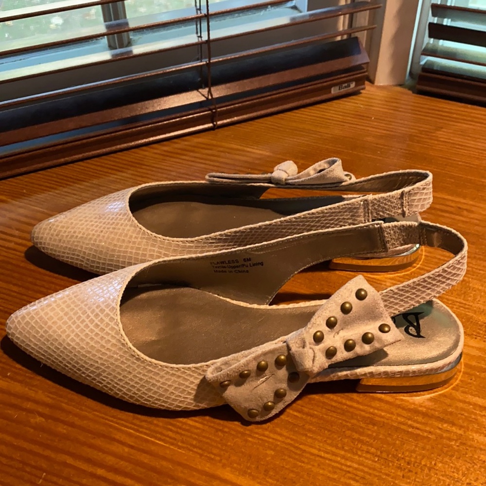 Never Worn Sling back Flats